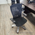 Knoll Life Black & Aluminum Knit Mesh Back Office Task Chair